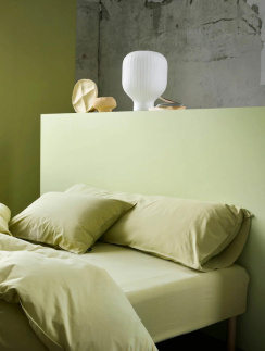 Hoie Fitted Sheet Fröja Muted Lime