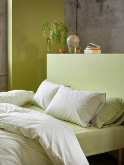 Hoie Duvet Cover Set Tor Soft Lime 150x210 cm