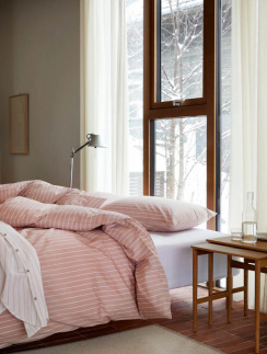 Hoie Duvet Cover Set Pia Warm Pink 150x210 cm