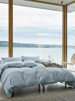 Hoie Duvet Cover Set Fröja Soft Blue 150x210 cm
