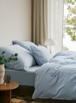 Hoie Duvet Cover Set Fröja Soft Blue 150x210 cm