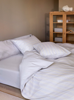 Hoie Duvet Cover Set Ylva Lavender 150x210 cm