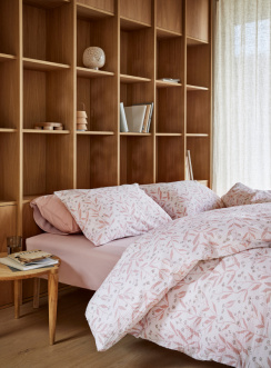 Hoie Duvet Cover Set Thale Shower Pink 150x210 cm