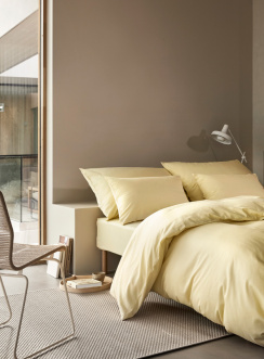 Hoie Duvet Cover Set Harmony Light Yellow 150x210 cm