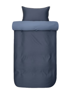 Hoie Dyneomslag Oslo Satin Mørkeblå 150x210 cm