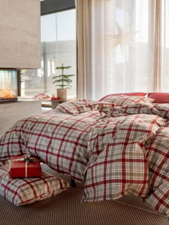 Hoie Duvet Cover Set Gabriel Flannel Red 150x210 cm