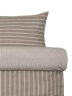 Hoie Duvet Cover Set Flemming Flannel Chocolate Brown 150x210 cm