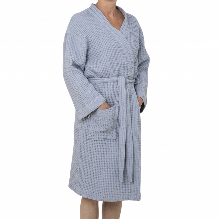 Mille Notti Cialda Bathrobe Light Blue