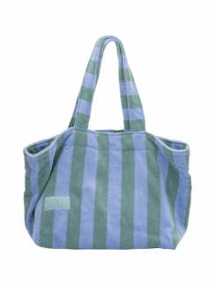 Mille Notti Positano Beach Bag Light Blue/Green
