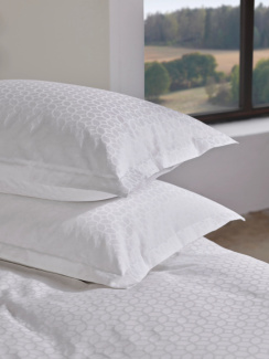 Tempur Tyynyliina Satin Luxe Jacquard Valkoinen 50x60 cm
