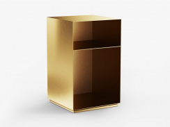Carpe Diem Beds Nightstand Holme Brass