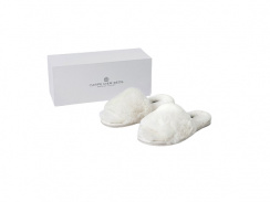 Carpe Diem Beds Sheepskin Slippers White