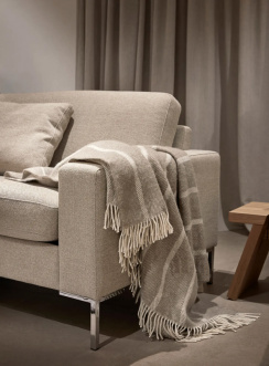 Hoie Istinden Wool Blanket Beige 120x180 cm