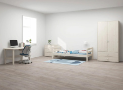 Flexa Classic Single Bed White Washed Pine