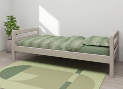 Flexa Classic Single Bed Grey Washed Pine