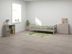 Flexa Classic Single Bed Grey Washed Pine