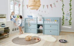 Flexa Freja Children\'s Bed Blue