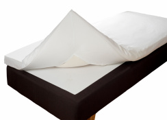 Varnamo of Sweden Satin Fitted Sheet White