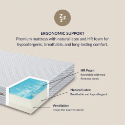 Flexa Bloom Latex Mattress 90x200 cm