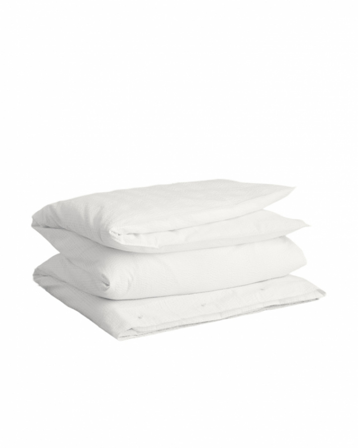 GANT Home Seersucker Pussilakana White ryhmässä Vuodevaatte / Tavaramerkit / Gant Home Vuodevaatteet @ Sängvaruhuset Elgen (851029002_110)