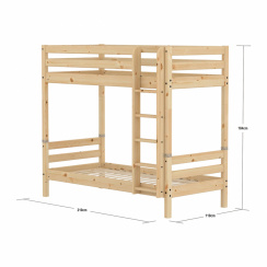 Flexa Classic Raw Bunk Bed Pine