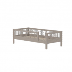 Flexa Classic Junior Bed Grey with Safety Rails