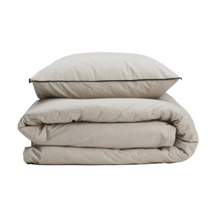 Gripsholm Sengetøjssæt Chambray Linen Beige i gruppen Sengetøj / Brands / Gripsholm Sengetøj hos Sängvaruhuset Elgen (917751-12)