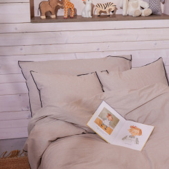 Gripsholm Sengetøjssæt Chambray Linen Beige