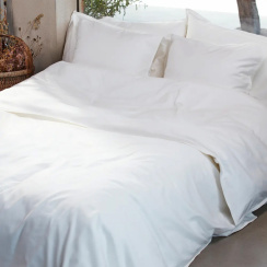 Gripsholm Dynebetræk sæt Bamboo Solid White