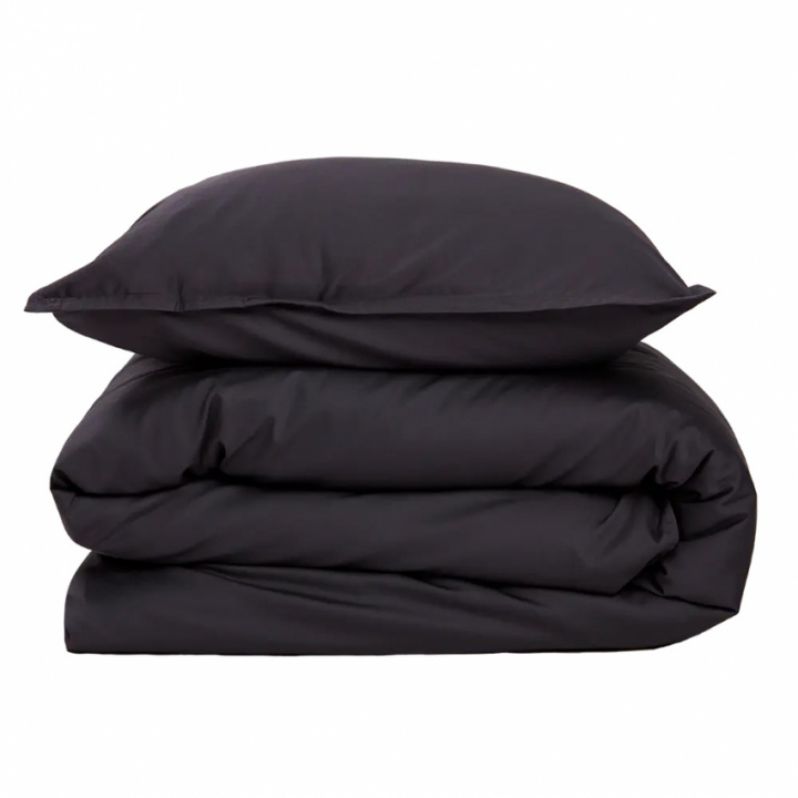 Gripsholm Duvet Cover Set Bamboo Solid Anthracite