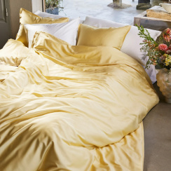 Gripsholm Dynebetræk sæt Bamboo Solid Pale Yellow