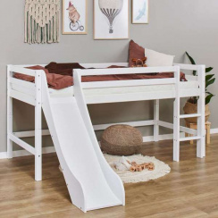 Hoppekids Eco Dream Halvhøj Seng med Rutsjebane 90x200 cm