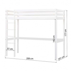 Hoppekids Eco Dream Loft Bed 90x200 cm