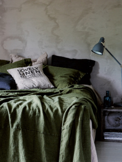 Lovely Linen Lovely dynebetræk Jeep Green