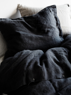 Lovely Linen Lovely dynebetræk Dark Grey