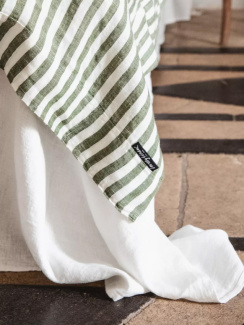 Lovely Linen Misty Duvet Cover Jeep Green