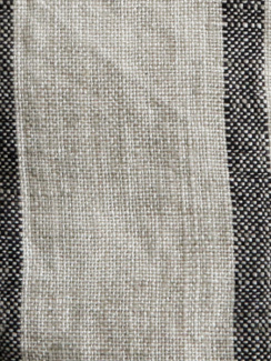 Lovely Linen Misty pussilakana Stripe Black 150x210 cm
