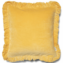Classic Collection Cushion Cover Frilled Yellow 50x50 cm