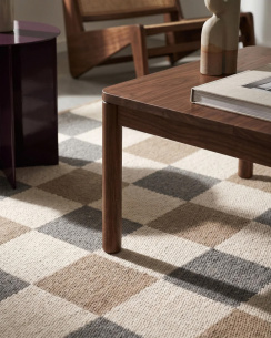 Classic Collection rug Checked Grey/natural