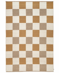 Classic Collection rug Checked yellow/natural