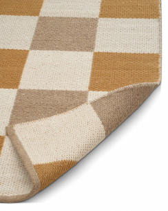 Classic Collection rug Checked yellow/natural