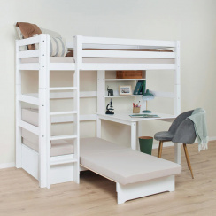 Hoppekids Eco Luxury Korkea Sänky Study and Chill 90x200 cm