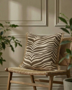 Classic Collection Kudde Zebra Brun 50x50 cm