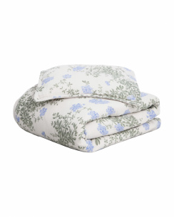 Garbo & Friends Duvet Cover Set Muslin Baby Plumbago 70x80 cm
