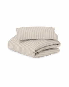Garbo & Friends Duvet Cover Set Muslin Baby Stripe Mauve 70x80 cm