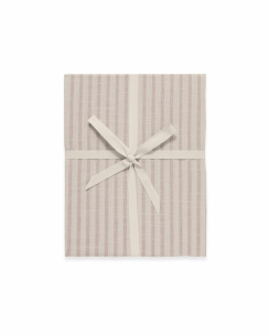 Garbo & Friends Fitted Sheet Junior Muslin Stripe Mauve 60x120 cm