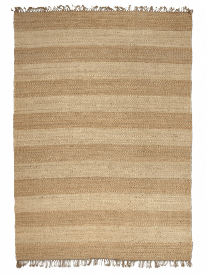Classic Collection Tæppe Jute Stripes Natural Jute i gruppen Tilbehør / Tæpper hos Sängvaruhuset Elgen (JS104JU00)