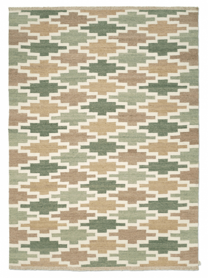 Classic Collection Matta Korsnäs Grön/Beige