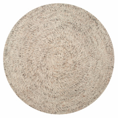 Classic Collection Rundt Tæppe Merino Natur Beige