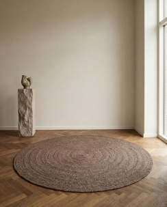Classic Collection Round Rug Merino Brown
